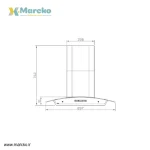 هود شومینهای استیل البرز مدل SA 106 - Image 2