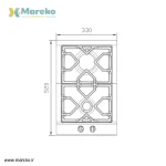 گاز صفحه ای استیل البرز مدل S-2301 - Image 2