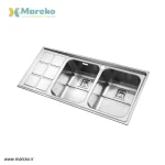 سینک ظرفشویی توکار استیل البرز مدل 761 - Image 2