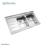 سینک ظرفشویی استیل البرز مدل 764 روکار - Image 4