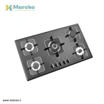 اجاق گاز پنج شعله‌ مدل G-5910 استیل البرز - شیشه ای - Image 2