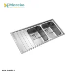سینک ظرفشویی استیل البرز مدل 734 توکار - Image 2