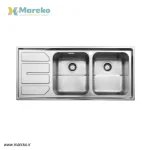 سینک ظرفشویی استیل البرز 763 توکار