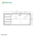 سینک ظرفشویی استیل البرز 763 توکار - Image 3