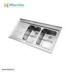 سینک ظرفشویی استیل البرز مدل 765 روکار - Image 4