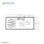 سینک ظرفشویی استیل البرز مدل 854 توکار - Image 3