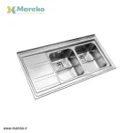 سینک ظرفشویی استیل البرز مدل 765 روکار - Image 2